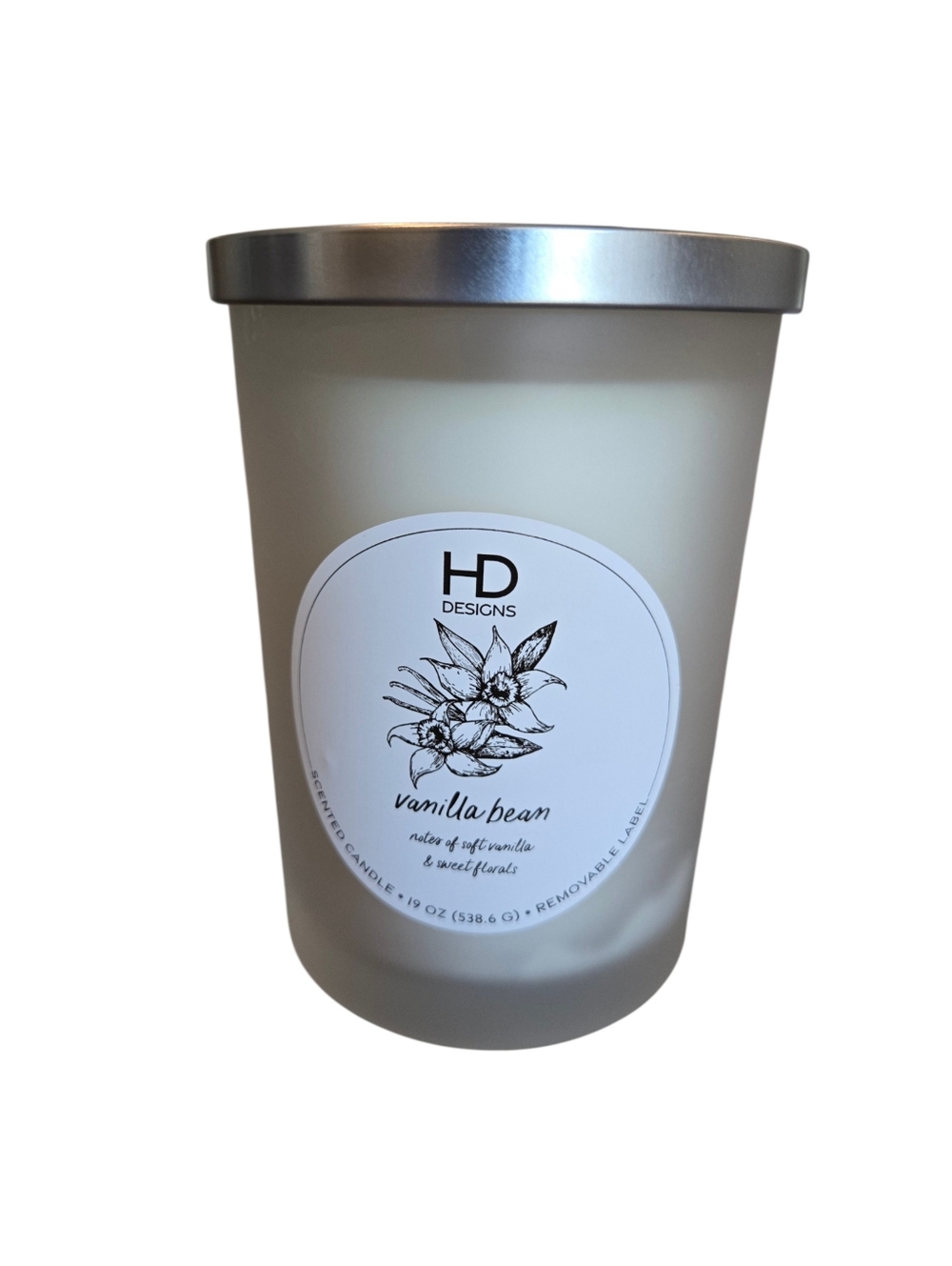 HD Designs Vanilla Bean 2-Wick 19oz Soy Candle